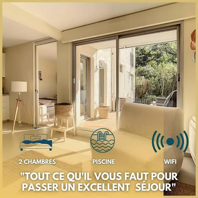 Sunset-Apartment St-Tropez-Swimming Pool-Parking 圣特罗佩 0*,